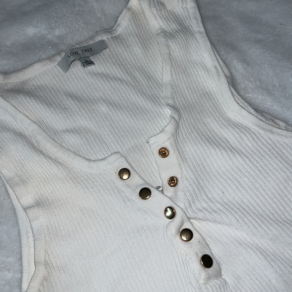 White Crop Top - Picture 2 of 2